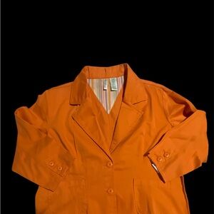 Vintage Bill Blass Vibrant Orange Blazer